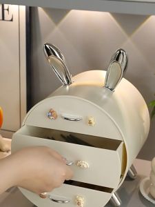 SK-K179 Rak Susun Kelinci Rak Kosmetik Serbaguna Cute Stuff Organizer / Rak Laci Mini Colorfull