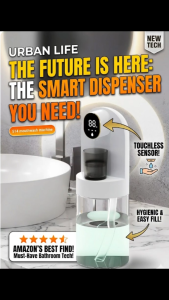 [SG Stock] Smart Mouthwash Dispenser 600ml | Magnetic Induction Auto-Pour | Wall-Mounted Touchless Sensor | 4-Level Liquid Control | 2 Magnetic Cups included