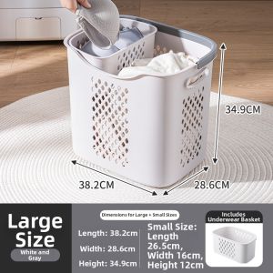 Jeko&Jeko | Dirt Clothes Collection Laundry Basket Partitioned