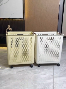 Giỏ Đựng Đồ Chơi Giỏ Đựng Quần Áo Gấp Gọn Giỏ Nhựa Đa Năng Có Bánh Xe Chất liệu PP chất lượng cao