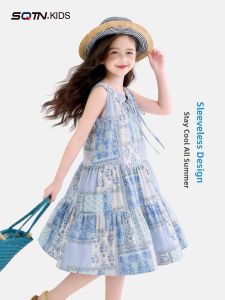 SQTN.KIDS | Chic Summer Vacation Kids Dress