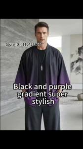 Japanese Kimono Cardigan Kimono Shirt Lightweight Breathable Loose Fit for Men Women Casual Beach Cover Harajuku Kimono Men
