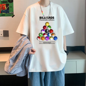 Pure Cotton Short Sleeve T-Shirt Mens Summer New Style Heavyweight Loose Trendy Casual Half Sleeve Body Shirt Top