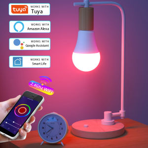 Tuya Smart WiFi LED Bulb E27 LED Lamp 12W 15W 18W 85-265V Dimmable RGB CW Lamp APP Voice Control Alexa Google Assistant