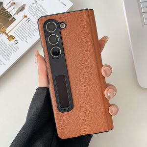 Siêu Mỏng Chính Hãng Da Ốp Lưng Samsung Galaxy Z Fold4 Fold5 Bảo Vệ Toàn Diện Vỏ Lớp Ngoài Có Chân Đế Cho Galaxy Z Fold6