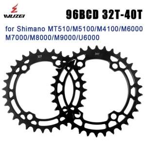 GOLDIX | WUZEI 96BCD MTB Chainring 32T 34T 36T 38T 40T Mountain Bicycle Chainwheel BCD 96 Bike Crown for Shiman* MT510 M5100 U6000 M7000