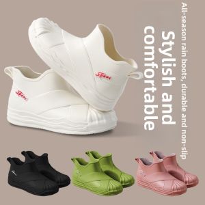 Giày Mưa Thời Trang Cổ Thấp Ngọt Bền Chống Trượt Đầy Đủ