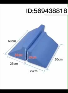 Anti Decubitus แพทย์ผู้สูงอายุพลิกกลับอุปกรณ์การพยาบาลหมอนพนักพิงหมอนผู้ป่วยอัมพาตเตียงนอนด้านข้างสามเหลี่ยม หมอนรองหลังเมมโมรี่โฟมสามเหลี่ยมหมอนทรงลิ่มนิ่มสวมใส่สบายสำหรับนอนเดินทางการตั้งครรภ์