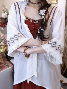 Bohemian Floral Red Off-Shoulder Long Dress Sweet Atmosphere V-Neck High Waist Split Holiday Wear Womens Maxi Dress