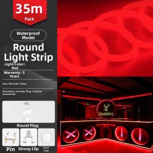YUANMUXUAN | Waterproof 360 Degree Red LED Light Strip
