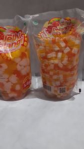 QCF Jelly Pelangi 500 gr / 1 KG Topping Minuman Jely Es Jely Rasa Buah Jeruk / Leci Ice Gel Cendol Candil Cendil Pudding Agar Ager Puding Salad Campuran Minuman Menu Takjil Jeli