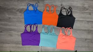 A057 - Áo croptop dây đôi có sẵn mút thể thao tập gym yoga nữ