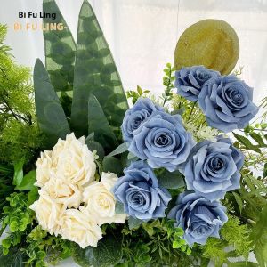 BAIFULING | Artificial Rose Bridal Bouquet Wedding Flowers Table Decor