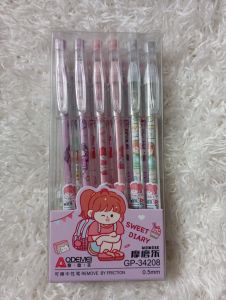 LC - Satu pcs pen karakter bisa di hapus odemei / erasable pen pulpen gel pen motif imut pulpen bisa apus