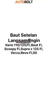 Baut Setelan Langsam Honda Beat FI & Vario 110 125 150 F1