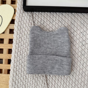 Cute Knitted Cat Hat for Babies And Toddlers Warm Cozy Overhead Outdoor Fleece High Top Knit Cap Suitable for All Seasons