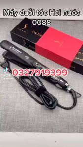 Professional 0088 - Máy duỗi tóc hơi nước cao cấp chất liệu gốm ceremic chống dính 6 mức nhiệt độ dây xoay 360 độ bảo hành 03 tháng