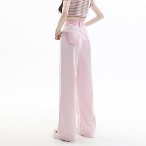 QIAOMIDUO | Summer Thin High Waist Wide Leg Jeans Womens New 2023 American High Street Shorter People Look Taller Cool Straight Cut