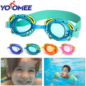 Yoomeeแว่นตาว่ายน้ําเด็กกันน้ําเด็กปูการ์ตูนNatacion Antiหมอกเด็กแว่นตาแว่นตาว่ายน้ํามืออาชีพ