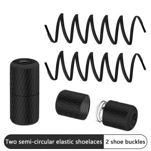 Round Elastic Laces Without Ties Metal Buckle Shoelace Sneakers Quick Shoelaces Shoe Accessories 1Pair