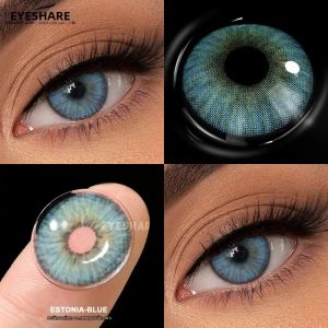 Kính Áp Tròng Mềm Màu Xám EYESHARE Trang Điểm Thẩm Mỹ Dùng Cho Tiệc Tùng Hẹn Hò Dùng Một Năm Chất Liệu HEMA Bán Chạy Phổ Biến Mềm Mại Cho Mắt.