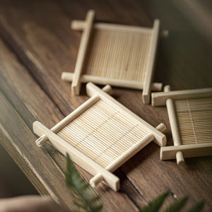Vintage Bamboo Tea Dessert Tray Engagement Display