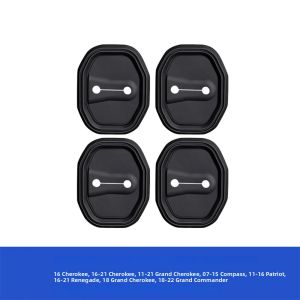 4 Vỏ Khóa Cửa Ô Tô Silicon Cho Xe Jeep Grand Cherokee Compass Patriot Renegade Grand Commander - Phụ Kiện Bảo Vệ