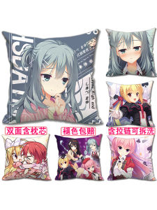 RIDDLEJOKER หมอนอิงนุ่มสำหรับผู้ชายและผู้หญิงอายุ 3 ขวบขึ้นไป หมอนอิงนุ่มสี่เหลี่ยมสำหรับนั่งและพักศีรษะจากอนิเมะญี่ปุ่น