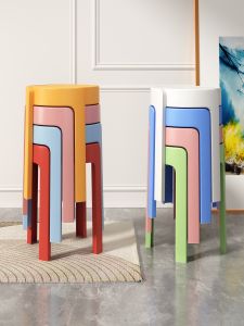 FWTDF | Stackable Circular Thick Web Celebrity Plastic Stool