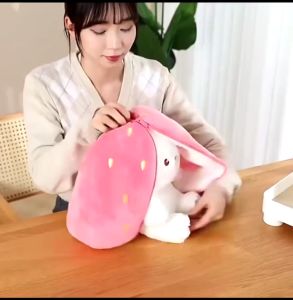 Gấu Bông Thỏ Trong Quả Dâu Thỏ Tai Dài Trong Củ Cà Rốt Thỏ trái cây