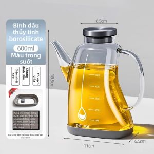 KuaKe | Bình đựng dầu ăn thủy tinh cao cấp cho nhà bếp