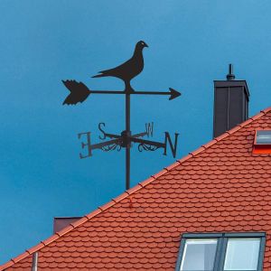 Outdoor Wind Vane Ironwork Flying Eagle Dog Garden Decoration Courtyard Wind-Blowing Ornaments Household Items Roof Props