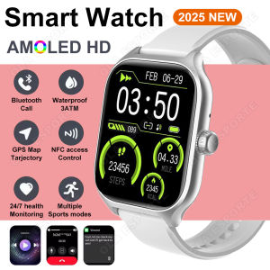 New Smart Watch AMOLED Bluetooth Call Music Control Heart Rate Monitoring Sleep Duration Full Touch Screen Smartwatch Waterproof