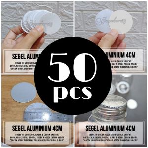 SEGEL ALUMINIUM FOIL SEAL INDUKSI BOTOL KALE CANTIK 250ml 350ml 500ml 1liter diameter 4cm botol kopi jamu susu dll DISTRIBUTOR GROSIR BOTOL TOPLES JAR MURAH jayastore18