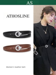 Thắt lưng cho phụ nữ 1.5cm da thật wasitband cho phụ kiện thời trang Áo khoác dạ cho phụ nữ ý tưởng quà tặng cho cô gái