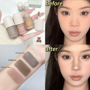 Dorisna màu xám nâu tạo khối khuôn mặt bóng kem trang điểm tự nhiên chất lỏng đường viền thanh 3D Phấn mũi bronzers mỹ phẩm