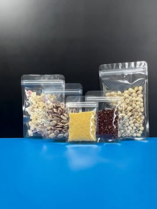 50pcs Flat Transparent Zip Lock Bag / Snack Packaging Zipper Bag