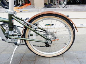 แผ่นกันดินจักรยานพับได้สไตล์วินเทจ แผ่นกันดิน 16 นิ้ว D5 ครอบเต็ม แผ่นกันฝน 20 นิ้ว D7 HAC653 แผ่นกันดิน