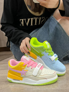 Giày Ván Trượt Nhẹ Thường Ngày Cho Nữ Giày Lười Thời Trang Mùa Hè 2025 Giày Lười Đa Năng Cho Học Sinh Giày Lười Màu Tương Phản Cho Cặp Đôi