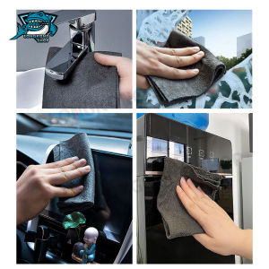 ผ้าเช็ดกระจก รูปแบบเป็นรถ ผ้าใยแก้ว ผ้าเช็ดจาน ผ้าเช็ดโต๊ะ ผ้าเช็ดมือ ผ้าขี้ริ้ว ซับน้ำได้ 30X20cm