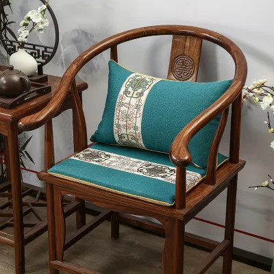 New Chinese Style Redwood Chair Padded Seat Tea Table Chair Solid Wood Furniture Sofa Master Chair round Chair Dining Chair Pad
