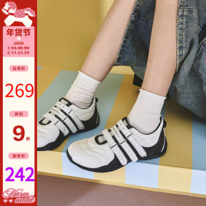 Giày Thể Thao Thường Ngày Nhẹ Đế Phẳng Có Dán Ma Thuật Giày Thể Thao Mùa Đông Mới Của Masaism 2025 Đế Ngoài Bằng Cao Su Chất Liệu Da