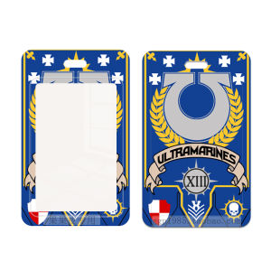 Blood Angels Warhammer 40K Starquest Flag Card Sleeve Universal Design for Campus And Public Transport Cards Gaming Accessory