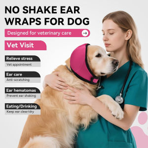New 2026 New Dog Ear Muffs (Thickened) For Noise & Bath - Waterproof Protection With Elastic Calming Hoodie Grooming