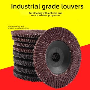 100x16mm Calcine Thickened Flap Disc - Plastic/Net/Iron Cover Sanding Wheel | High Efficiency Polishing for Metal Wood | Angle