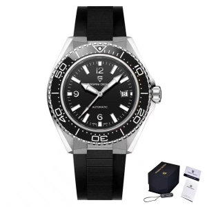 Pagani Design | Pagani Design New Mens Sports Diving Mechanical Watch Top Sapphire Stainless Steel Ceramic Bezel Mens Automatic Watch+Gift Box