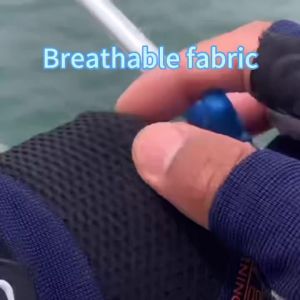 Găng Tay Câu Cá Chống Trượt RBB Dành Cho Nam Thoáng Khí Ba Ngón Dụng Cụ Thể Thao Ngoài Trời Chất Liệu Polyester Dệt Kim Đồ Dùng Cắt May.