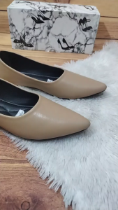 EVENCIO Sepatu wanita Sepatu Balet wanita RN01 - MOCCA