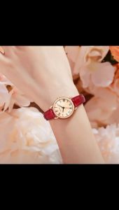 LuckyFox Jam Tangan Wanita Baru Original Korea Design Kecil Romawi Wanita Jam Tangan Cewek Kulit COD