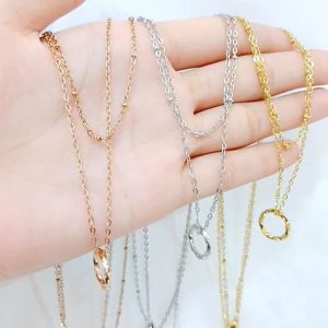 Kalung Titanium Ring Duo Layer KLT-363: Kalung Desain Elegan & Cocok untuk Berbagai Acara